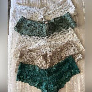 Victoria secret, cheeky lace panties, all size M